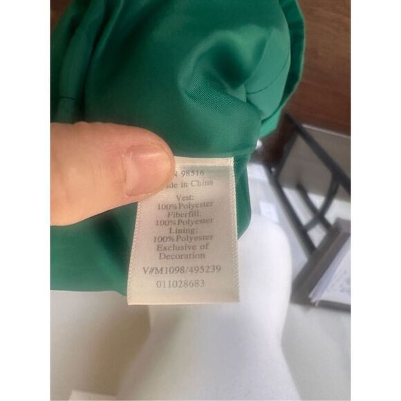 Coldwater Creek Green Zip Up Vest Small - Picture 6 of 6